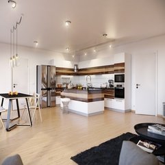 Best Inspirations : Interior Amazing Plywood Floor With Cleanly White Wall Also - Karbonix