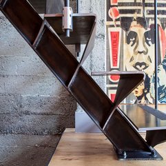 Interior Architecture Contemporary Stair For Loft Entrance With - Karbonix