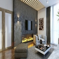 Best Inspirations : Interior Awesome Big Gray Wall Stone With Built In Fireplace For - Karbonix