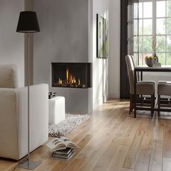 Interior Black White Living Room Fireplace Dual Aspect Fireplace - Karbonix