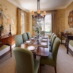 Best Inspirations : Interior Charming Dining Room Decoration Design With Light Brown - Karbonix