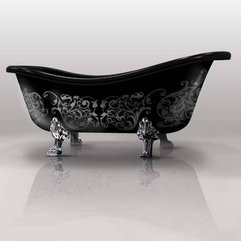 Interior Design Black Bathtub Concept Luxury Bathroom - Karbonix