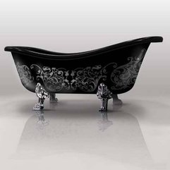 Interior Design Black Bathtub Concept Luxury Bathroom - Karbonix