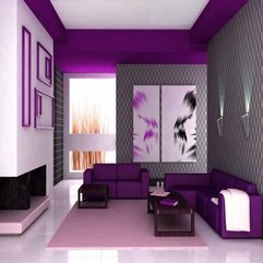 Interior Design Charming Home Interior Design With Purple - Karbonix