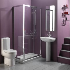 Best Inspirations : Interior Designs With Soft Purple Wall Simple Bathroom - Karbonix