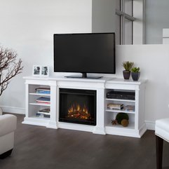 Interior Electric Fireplace Design Inspiration In White Modern Tv - Karbonix