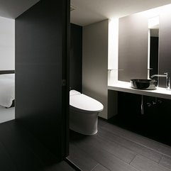 Interior Fabulous Black And White Room Bathroom Backlit Mirror - Karbonix