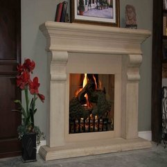 Best Inspirations : Interior Fabulous White Marble Fireplace With Charming Picture - Karbonix