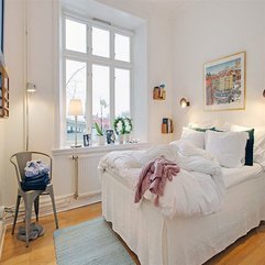 Best Inspirations : Interior Licious White Apartment Interior Sweden Bedroom Idea - Karbonix
