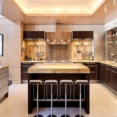 Best Inspirations : Interior Luxurious Home Interior Design With Balcony Dark Brown - Karbonix