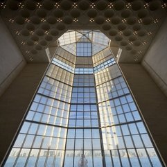 Interior Magnificent Big Glass Windows Museum Modern Islamic - Karbonix