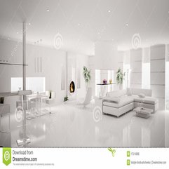 Interior Of White Apartment Panorama 3d Royalty Free Stock Image - Karbonix