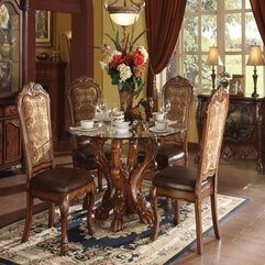 Interior Opulent Dining Room Table Design Centerpiece With Rug - Karbonix