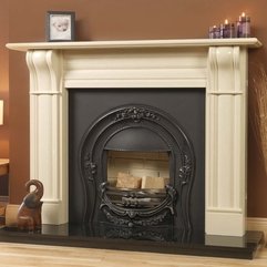 Interior Ravishing Black Stone Fireplace Designs With White - Karbonix