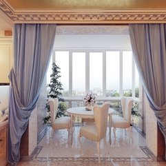 Interior Retro White Dining Room Design With Lovely Light Blue - Karbonix