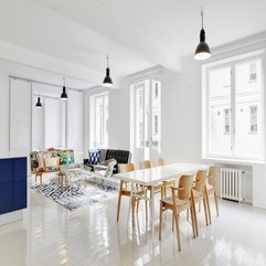 Best Inspirations : Interior Spacious Scandinavian Living Room And Dining Room With - Karbonix