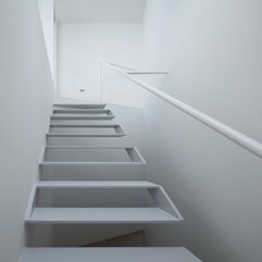 Best Inspirations : Interior Ultra Modern Floating Staircase House In Tamatsu Interior - Karbonix
