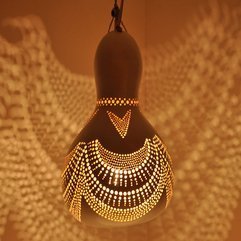 Best Inspirations : Interior Unique Design Gourd Lamps For Your Insporation Ideas - Karbonix