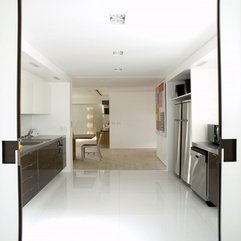 Interior White Apartment Interior With Ceiling Lights Creative - Karbonix