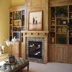 Interior Wonderful Natural Wood Fireplace Shelves With Custom - Karbonix
