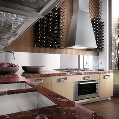 Italian Kitchen Decorating With Extra Cabinet In Modern Style - Karbonix