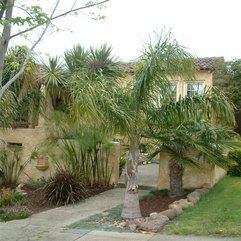 Best Inspirations : Italian Villa Entrance With Stone Wall Floor Mini Palm Tree Exotic Idea - Karbonix