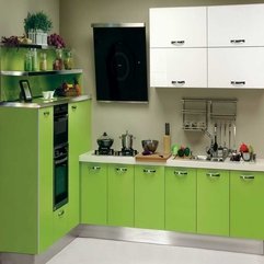 Kitchen Cabinet Green Painting - Karbonix