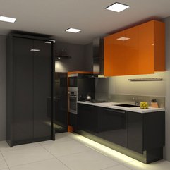 Kitchen Cabinets Apartment Black - Karbonix