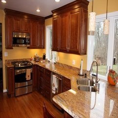 Best Inspirations : Kitchen Cabinets With Cherry Cabinets Best Color - Karbonix