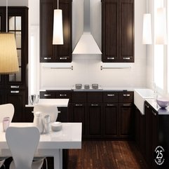 Kitchen Craft Cabinet Black White Color Sophisticated Ikae - Karbonix