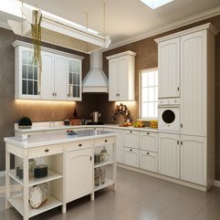 Kitchen Design With White Kitchen Furniture Appliances Traditional Style - Karbonix