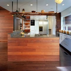 Kitchen Design With Wood Furniture In Modern Style - Karbonix