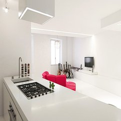 Best Inspirations : Kitchen Next To Living Room With Guitars Red Sofa Lcd Tv Small White - Karbonix