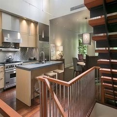 Kitchen Walls With Wood Stairs Color - Karbonix