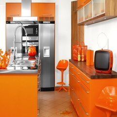Kitchen White Wall Combination Ideas Modular Orange - Karbonix
