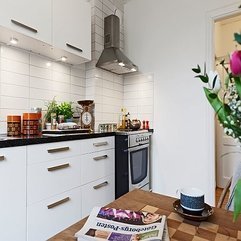 Best Inspirations : Kitchen With Flower On The Table Create Fresh Atmosphere - Karbonix