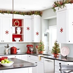 Best Inspirations : Kitchen With White Kitchen Cabinet Looks Fancy - Karbonix