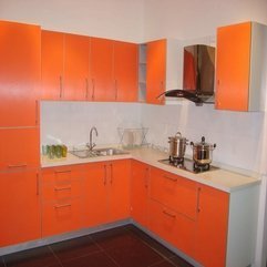 Best Inspirations : Kitchens Cabinets Modern Orange - Karbonix