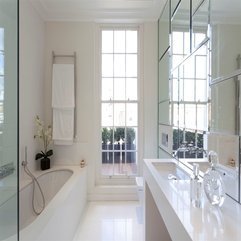 Large Mirror White Washbasin - Karbonix