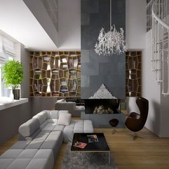 Living Room Design Modern Interior - Karbonix