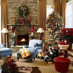 Best Inspirations : Living Room Design On Christmas Day Looks Elegant - Karbonix