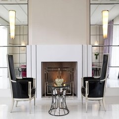Best Inspirations : Living Room Fireplace Chair Chairs Mantle White Lighting Ottoman - Karbonix