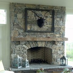 Best Inspirations : Living Room Georgeus Natural Stone Fireplace Design Native Stone - Karbonix