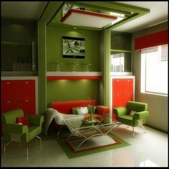 Living Room Ideas Red Combination Contemporary Green - Karbonix
