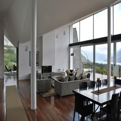 Living Room Interior Design With Great View Open Plan - Karbonix