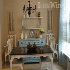 Living Room One Fine Wire Shabby Chic Dining Room Reveal Shabby  Gif - Karbonix