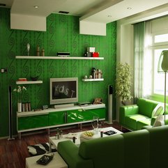 Best Inspirations : Living Room Walls Ideas Stylish Green - Karbonix