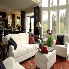 Living Room With Black White Color Combination Looks Elegant - Karbonix