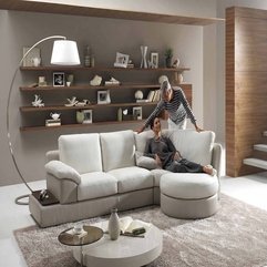 Living Room With Unique Floor Lamp Looks Elegant - Karbonix