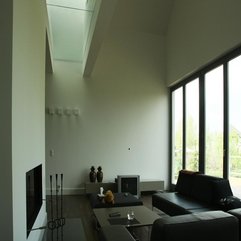 Best Inspirations : Living Room With White Painted Wall Glazed Window In Modern Style - Karbonix
